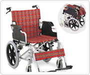 Steel or aluminum wheelchair
