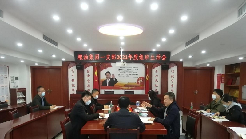 湖南粮油集团一支部召开2021年度组织生活会暨民主评议党员会